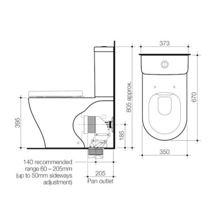 Luna Cleanflush Wall Faced specification