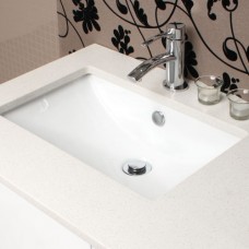Large UnderMount Bathroom Vanity Square Bench Top Ceramic Basin Sink E202