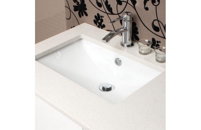 Large UnderMount Bathroom Vanity Square Bench Top Ceramic Basin Sink E202