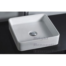 Brand New Above Counter Bathroom Vanity Square Bench Top Ceramic Basin C582