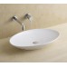 Above Counter Bathroom Vanity Bench Top Ceramic Oval Basin 8346