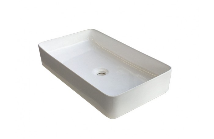 Large Bathroom Above Counter Square Vanity Ceramic Basin 8414, 600WX340DX110H