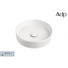 ADP Round Fluted Above Counter Ceramic Basin