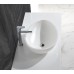 Designer SHELL SlimLine White SOLID SURFACE STONE Vanity Sink Basin Bowl