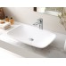 TROPIC SlimLine White Bathroom SOLID SURFACE STONE Vanity Sink Basin Bowl