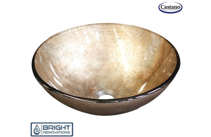 Castano Hera Gold Glass Basin