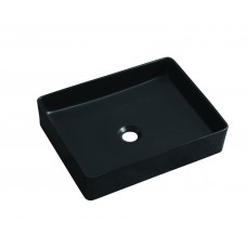 APOLLO Satin Matte Black SlimLine Bathroom Square Vanity Sink Basin Bowl