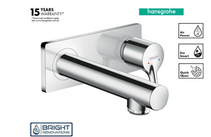Hansgrohe Talis S Single Lever Basin Mixer Wall-mounted With Spout 16.5 cm