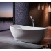 Designer 1500MM&1700MM SPIRIT Thin Edge Bathroom Round Oval Stand Alone Acrylic BathTub