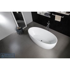 DORY Thin Edge Bathroom Round Oval FreeStanding Acrylic BathTub 1500MM&1700MM