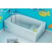 Ultra Compact Enamelled Steel Drop In Bathtub 1050MM (Baby Bath)