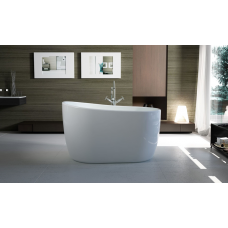 Otter Thin Edge Bathroom Oval Freestanding Acrylic BathTub 1400MM 