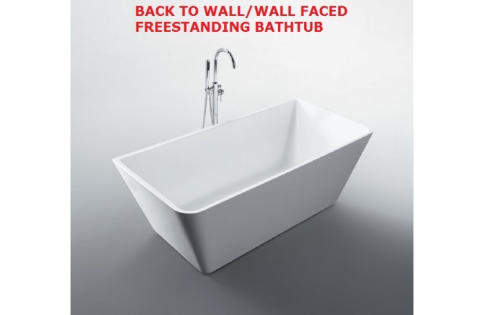 STARFISH Back To Wall/Wall Faced Bathroom Freestanding Acrylic BathTub -1500MM, 1600MM & 1700MM