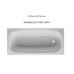 Marbletrend Quality ESTI Enamelled Steel Drop In Bathtub 1500MM