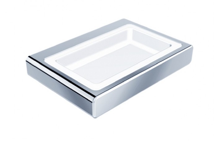 HELLY Brass Chrome Soap Dish