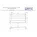 Heated Towel Rail Ladder Rack Square 5 Bars 960mmx600mm 