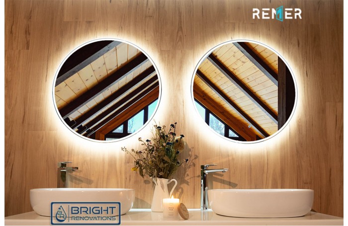 Remer Sphere LED Mirror With Backlit 600/800mm