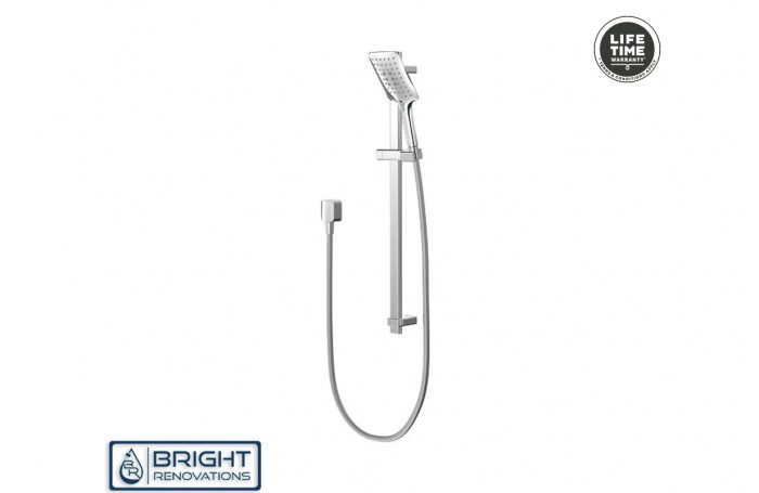 Methven Square Easy-Click 3 Function Rail Shower