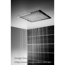 WELS Bathroom SQUARE Ceiling Flush Mounted Shower Head Rose 400MM