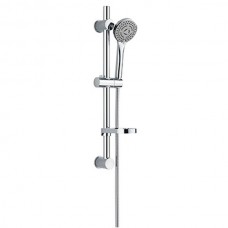 WELS 3 Function Hand Held Bathroom Shower Rail Set Shower Rose