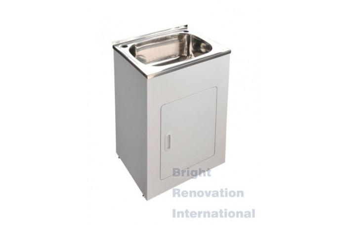 Drop In Stainless Steel Laundry Tub Cabinet 45 Litres 