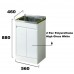 Modern Designer 2 Pack Polyurethane PVC Cabinet Laundry Sink Tub 35L