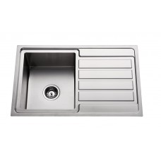 COOPER Quality Cube Square Kitchen Sink Single Bowl with Drainer 780X480X215