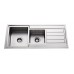 COOPER Quality Cube Square Kitchen Sink Double Bowl with Drainer 1080X480X215