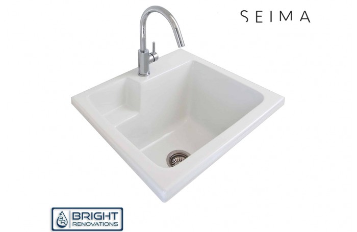 Seima EVA Ceramic 45 litre laundry sink