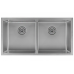 Cube Round Corner Undermount/Drop In Kitchen Sink Double Bowl 850X450X220