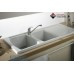 Turner Hastings Lusitano Inset Fine Fireclay Kitchen Sink - Double Bowl and Single Drainer