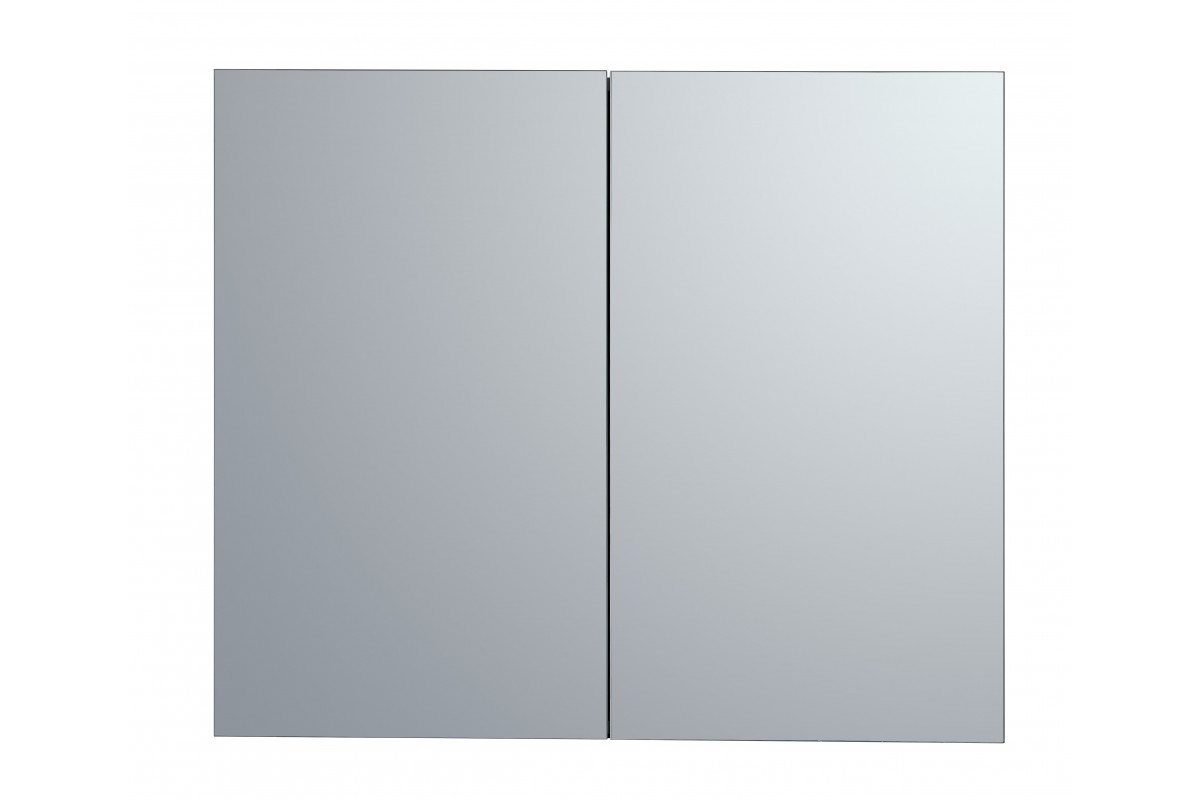 New Bathroom PENCIL EDGE Polyurethane Shaving Mirror Cabinet 750 x 750 