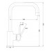 Designer Matte Black Round Cylinder Arch Sink Flick Mixer Tap