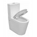 Elevated BONDI Rimless Ceramic Wall Faced Toilet Soft Close Seat & Power Flush