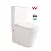Coogee Compact  Rimless Ceramic Wall Faced Toilet, Soft Close Seat, Power Flush