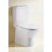 NIA COMPACT Bathroom Ceramic Wall Faced Toilet Suite Soft Close Seat, S/ P Trap