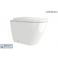 Neion Wall Faced Intelligent Toilet With Remote And Arcisan Concealed Cistern