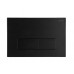  Button: Stainless Steel Matte Black Flush Plate