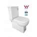 ZE002 Full Ceramic Wall Faced Toilet Suite Soft Close Seat S or P Trap