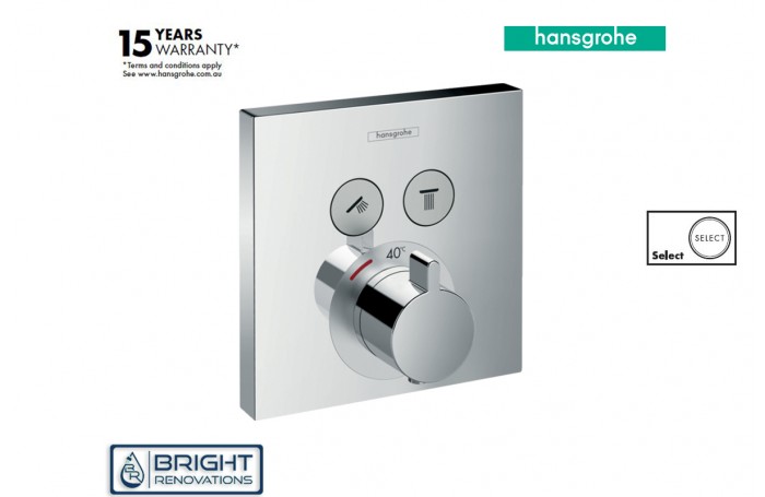 Hansgrohe ShowerSelect Thermostat for concealed installation for 2 functions