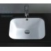 Brand New UnderMount Bathroom Vanity Square Bench Top Ceramic Basin B202