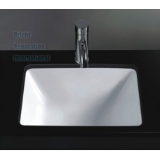 Brand New UnderMount Bathroom Vanity Square Bench Top Ceramic Basin C202