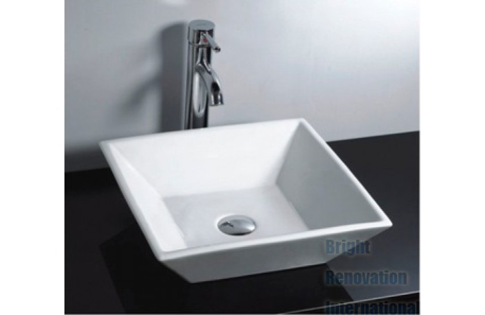 Brand New Above Counter Bathroom Vanity Square Bench Top Ceramic Basin 032