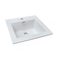 New Bathroom Square Drop In vanity Ceramic Basin Sink 8500