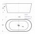 DOLPHIN Thin Edge Bathroom Round Oval Free Standing Acrylic Bath Tub 1500mm&1700mm