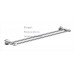 ROYAL Round Bathroom Accessory Solid Brass Chrome Double Towel Rail 600mm
