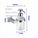STREAM Square Bathroom Accessory Brass Chrome Glass Soap Dispenser