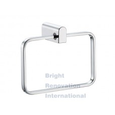 OBLATE Bathroom Accessory Solid Brass Chrome Hand Towel Ring