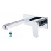 Designer ECCO Oval Bathroom Bath/Vanity Basin Wall Flick Mixer with Spout Combo