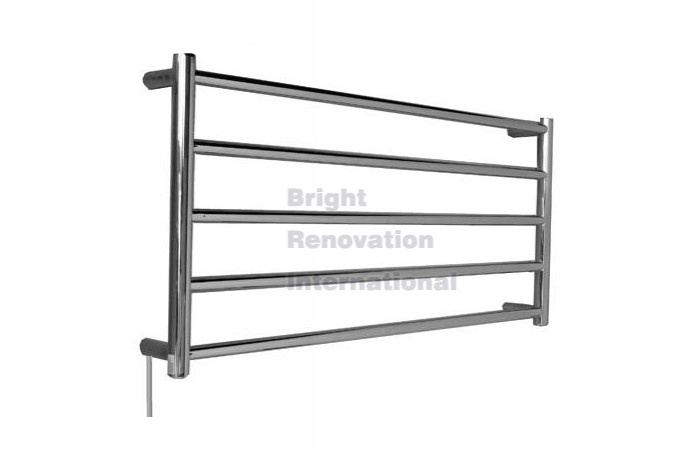 Heated Towel Rail Ladder Rack Round 5 Bars 960mmx600mm